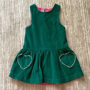 Mini Boden 4-5 yr green corduroy jumper